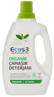 Ecos3 Organik Vegan Sıvı Çamaşır Deterjanı 22 Yıkama Deterjan kullananlar yorumlar